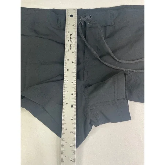 Nabevin Womens Black Board Shorts Swim Trunks Endurance+ Lace Up Size XL New - Picture 8 of 8